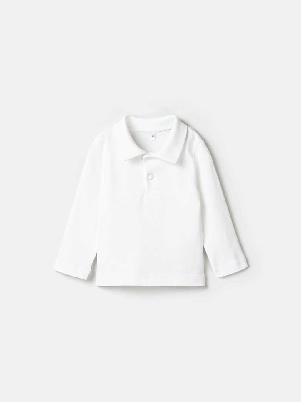 Рубашка с воротником поло "Молоко" 0+