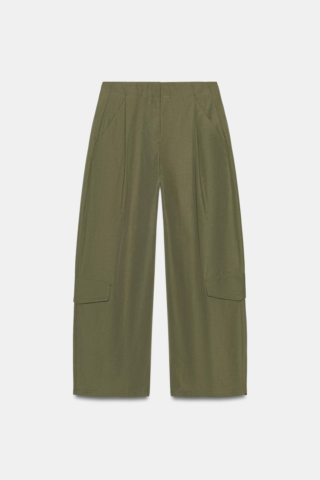 PANTAL?N PINZAS TRABILLA ESPALDA / Khaki - Zara фото 9