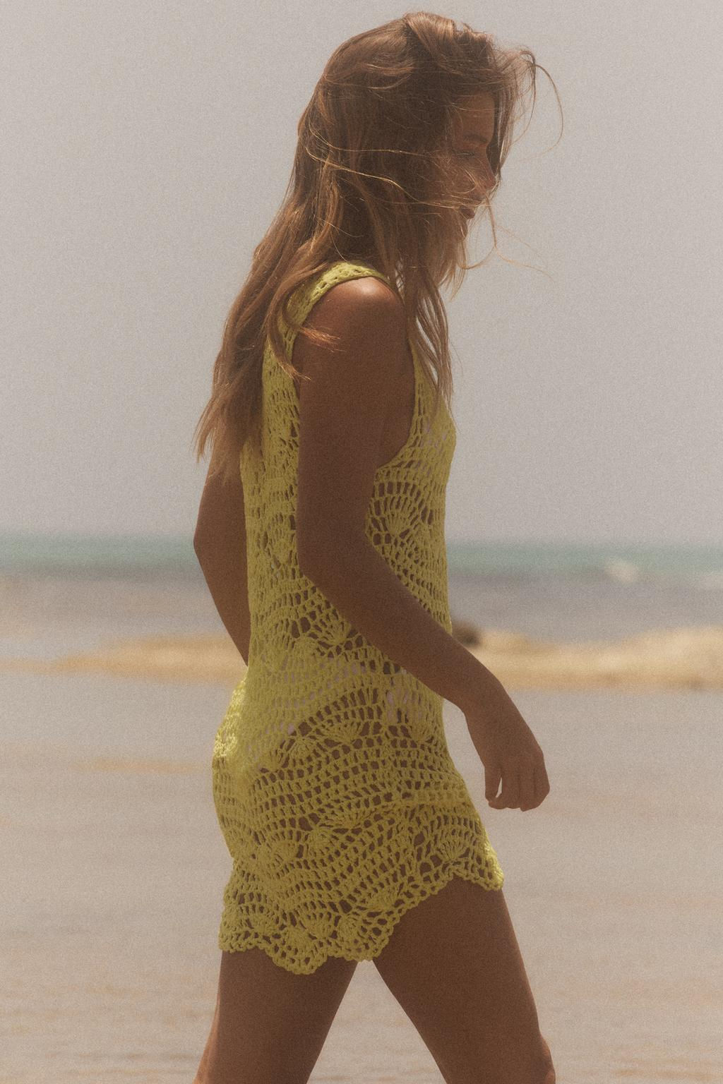 OPEN KNIT MINI DRESS - Zara фото 3