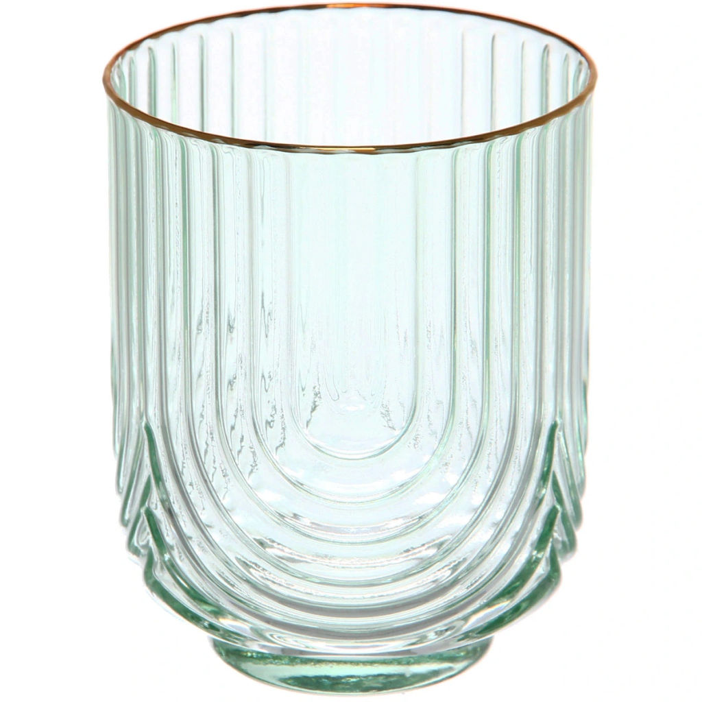 Стакан низкий 380мл "Enjoy Life" в наборе 6шт, цвет зеленый