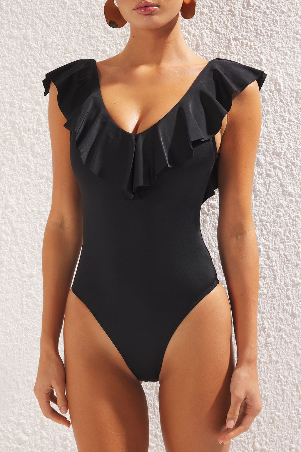 TRENDYOLMILLA Sar? V Yaka Volanl? Regular Mayo TBESS25MA00030  фото 12