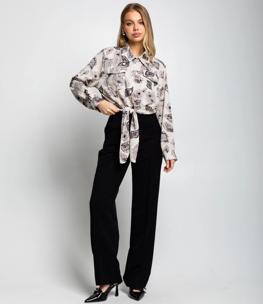 Блуза #КТ2580 (1), молочный - Dommod фото 4