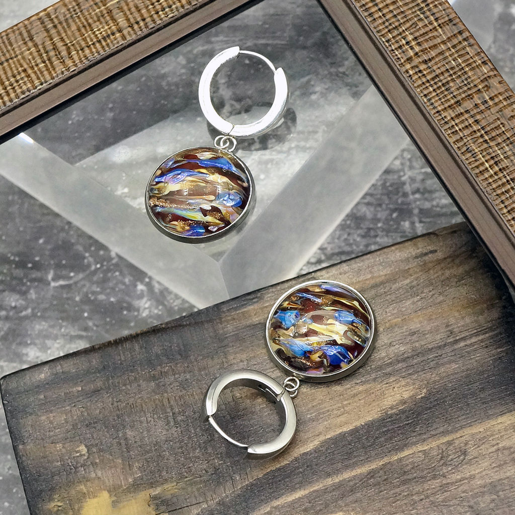 Серьги из муранского стекла FLOWERING TEA LS3429