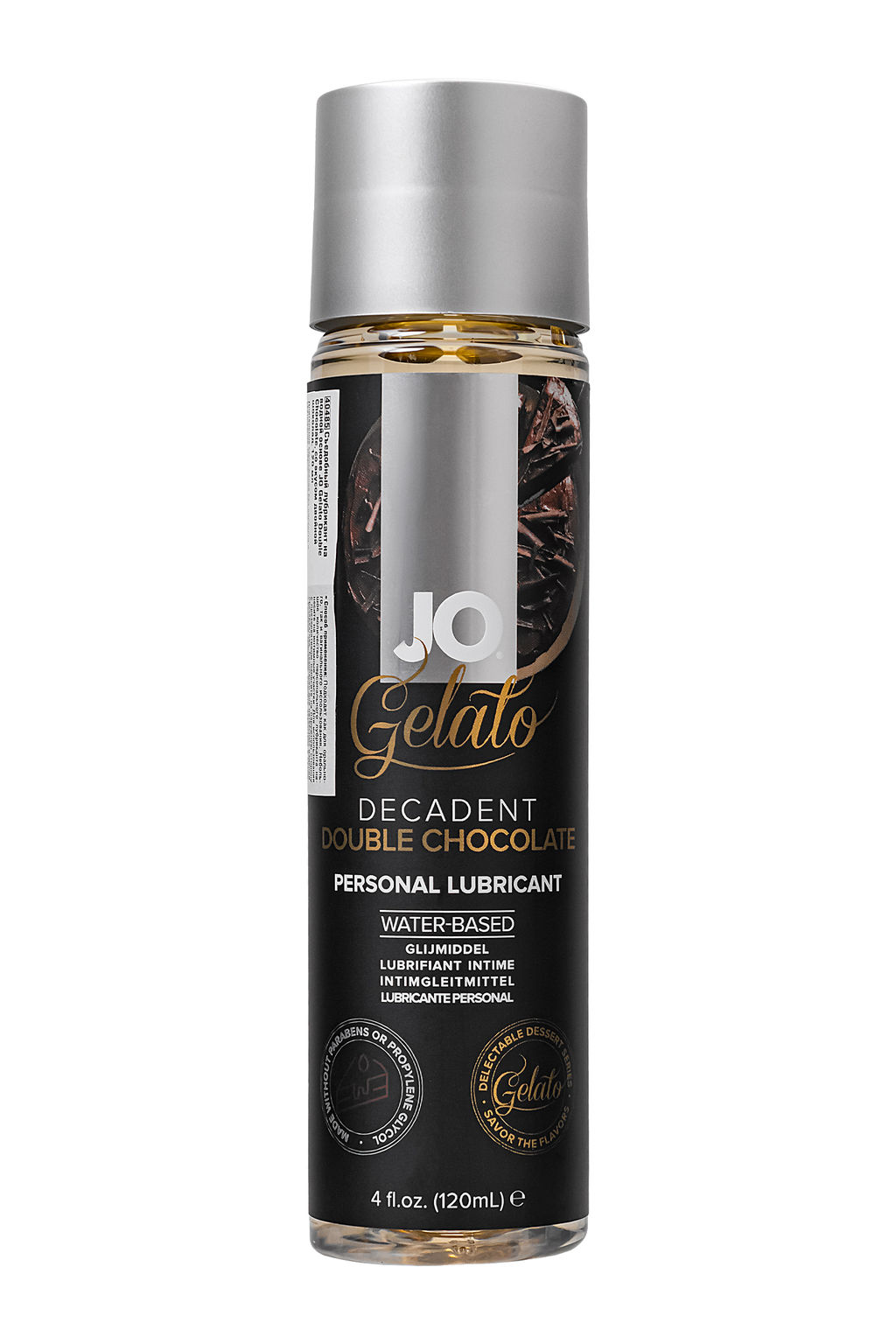 Съедобный лубрикант на водной основе JO Gelato Double Chocolate, со вкусом двойной шоколад, 120 мл