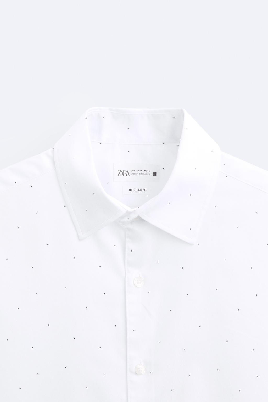 DOKULU EASY CARE DESENLI GOMLEK - Zara фото 8