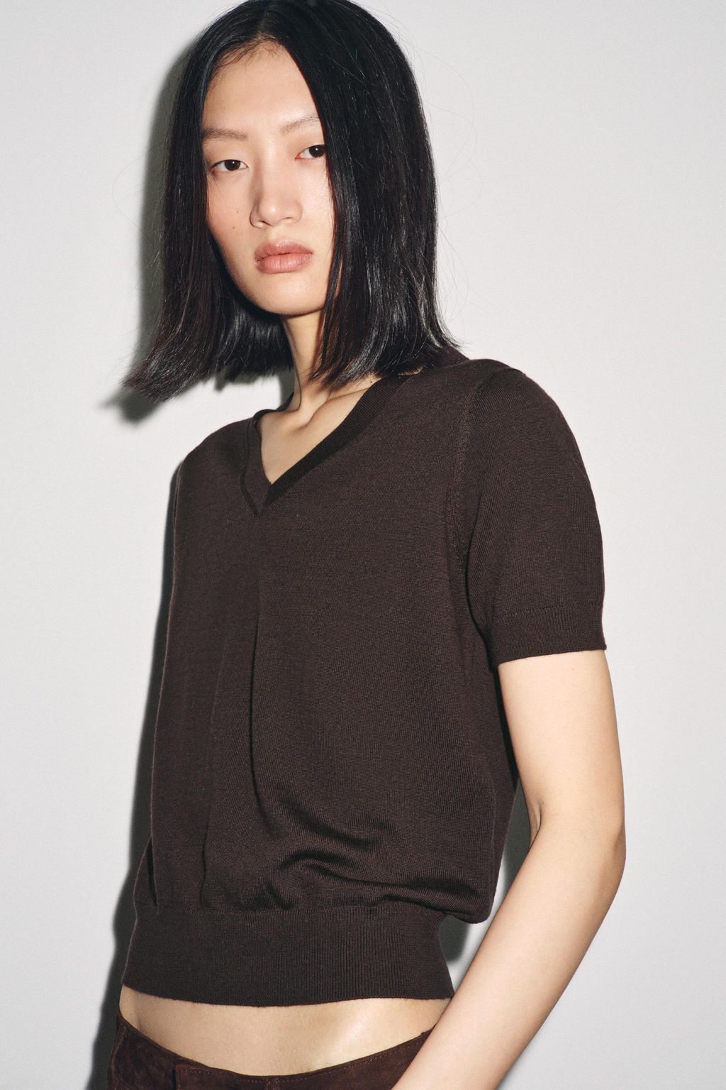 100% WOOL SHORT SLEEVE TOP - Zara фото 11