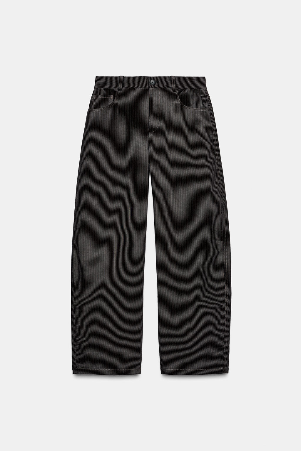 ZW COLLECTION STRIPED WIDE-LEG TROUSERS