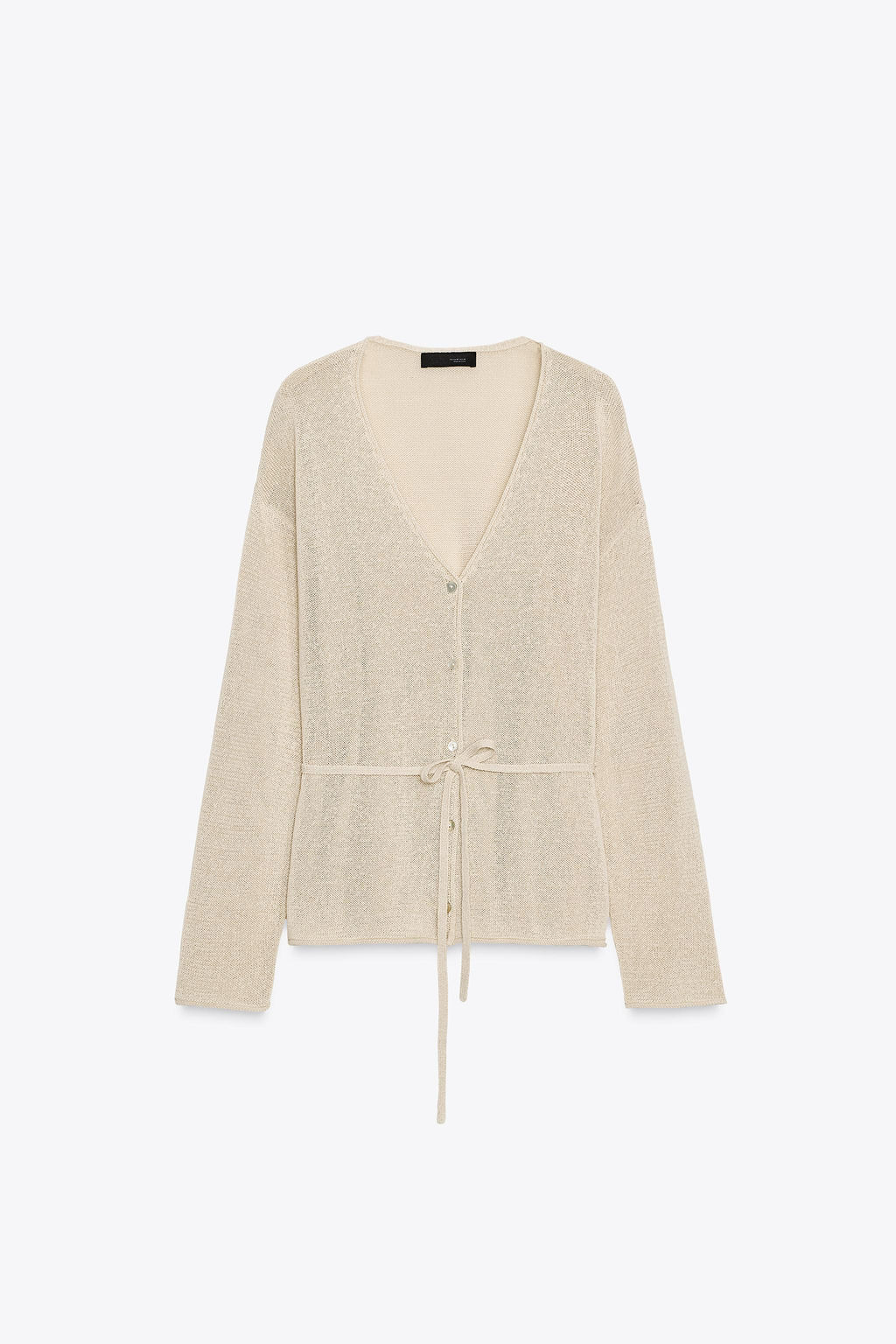 LINEN BLEND CARDIGAN - Zara фото 4