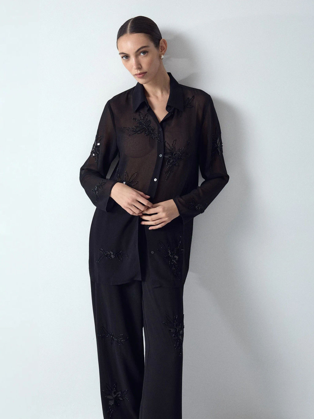 ЕМКА / Рубашка с узором из бисера - Emka фото 2