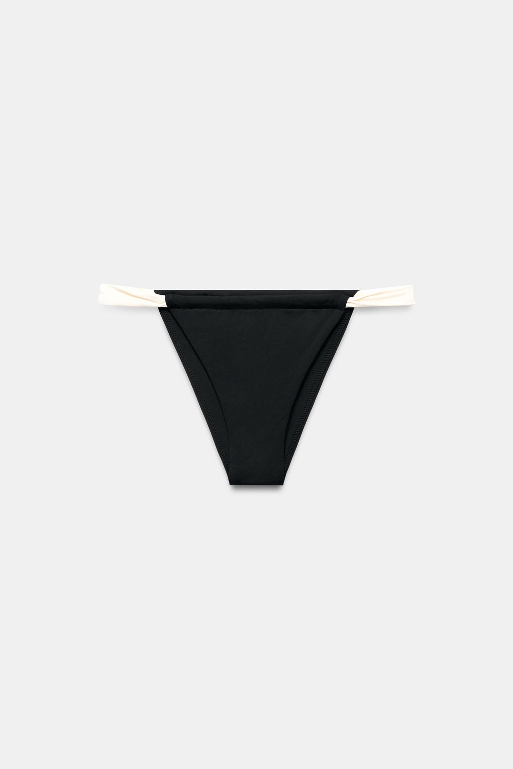 BRAGUITA BIKINI CORTINILLA CONTRASTE / Negro - Zara фото 7