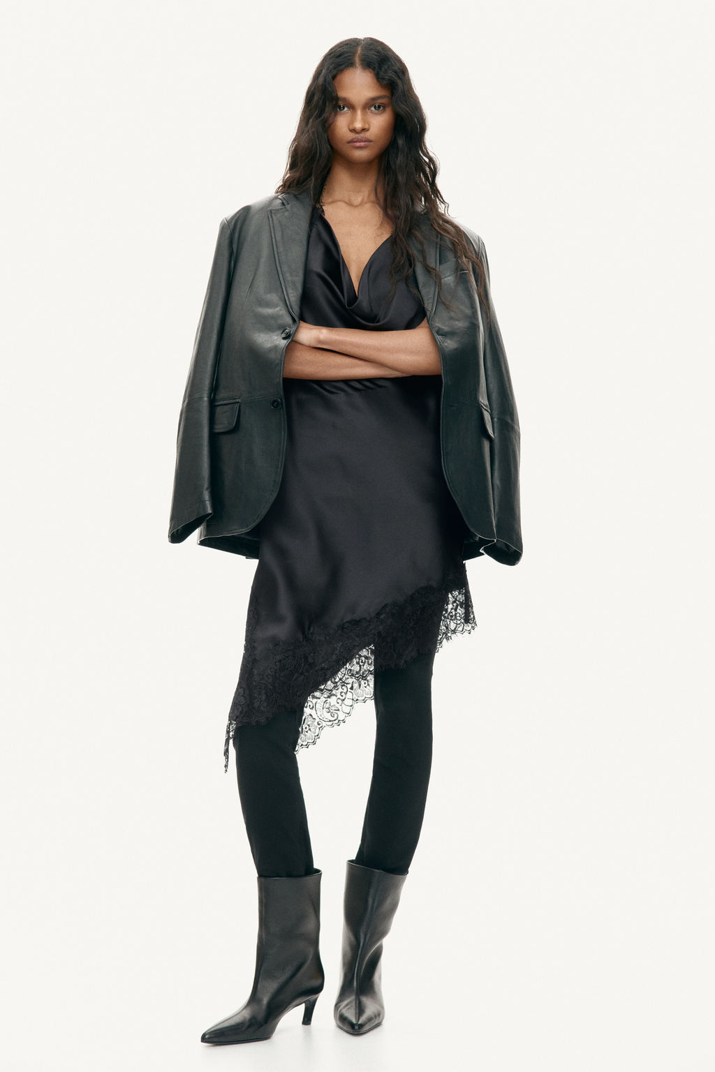 Vestido halter de sat?n - H&m фото 7