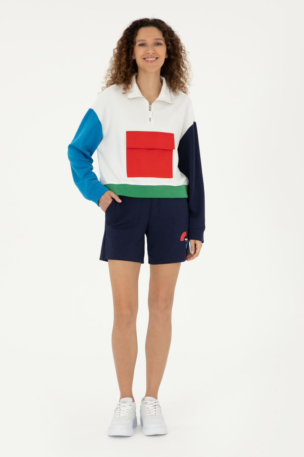 Женский белый свитшот Неожиданная скидка в корзине - U.s. polo assn фото 11