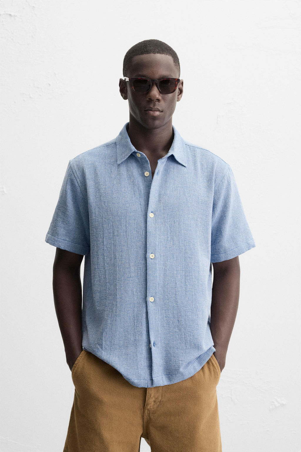 TEXTURED REGULAR FIT SHIRT - Zara фото 2
