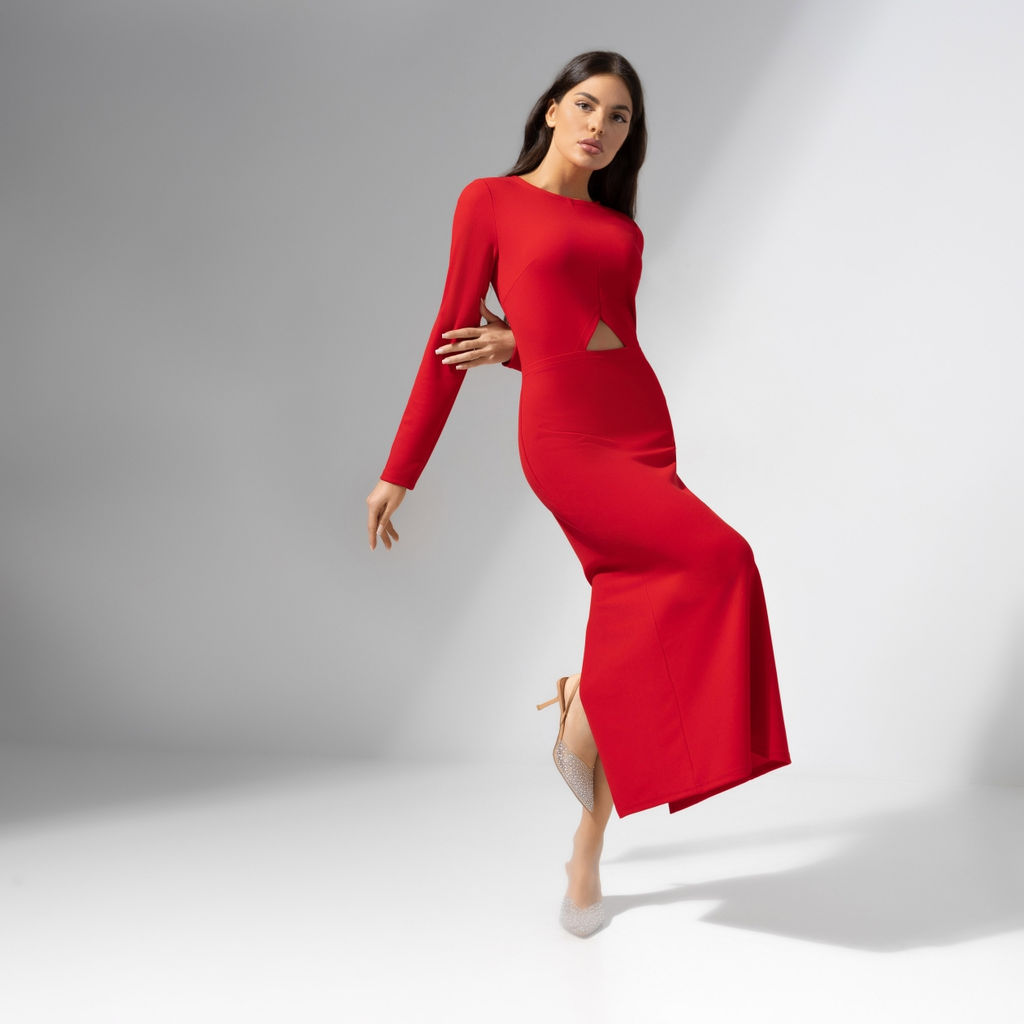 Платье облегающее с вырезом Королева бала (red) - Charutti фото 10