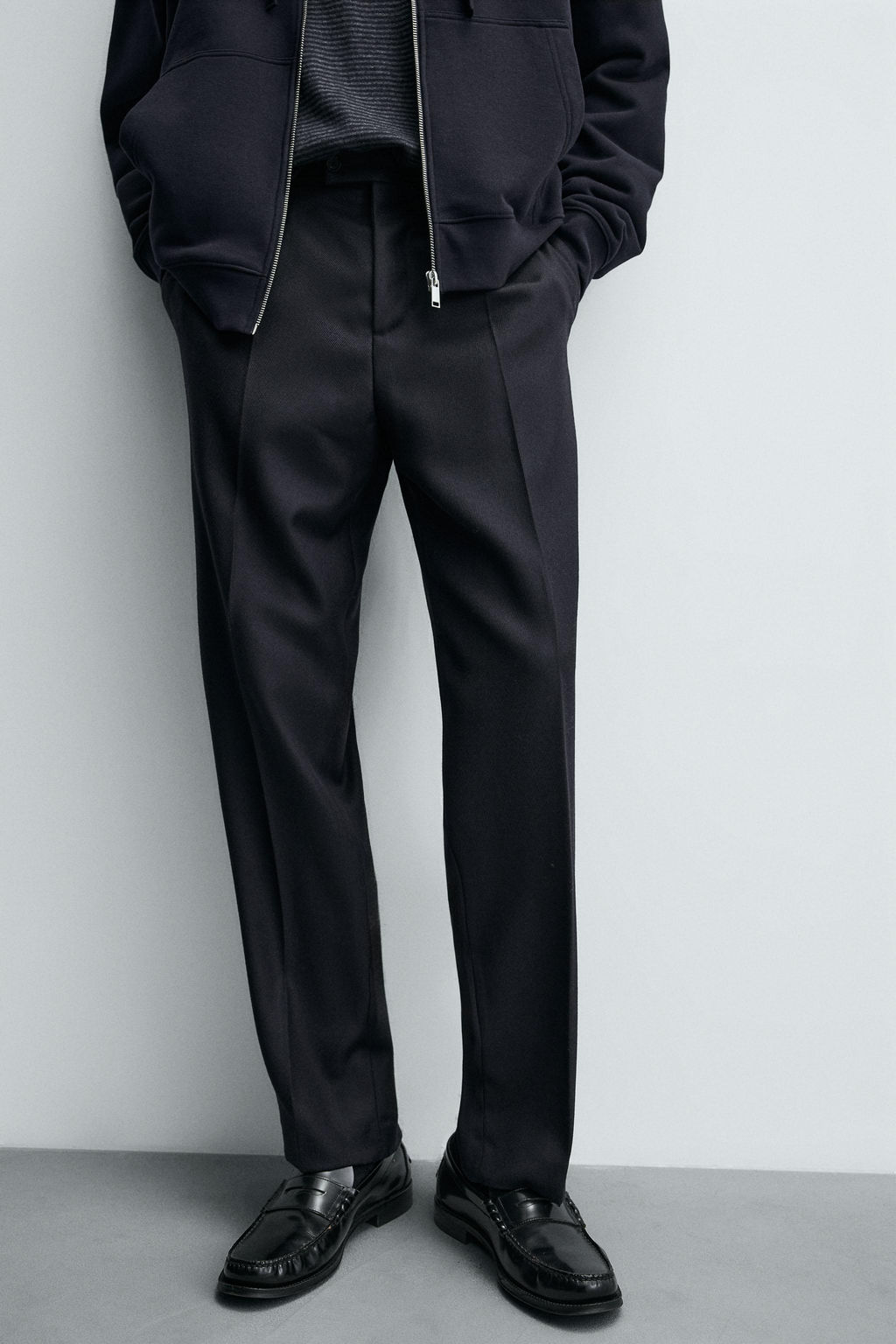 100% WOOL TEXTURED TROUSERS - Zara фото 5