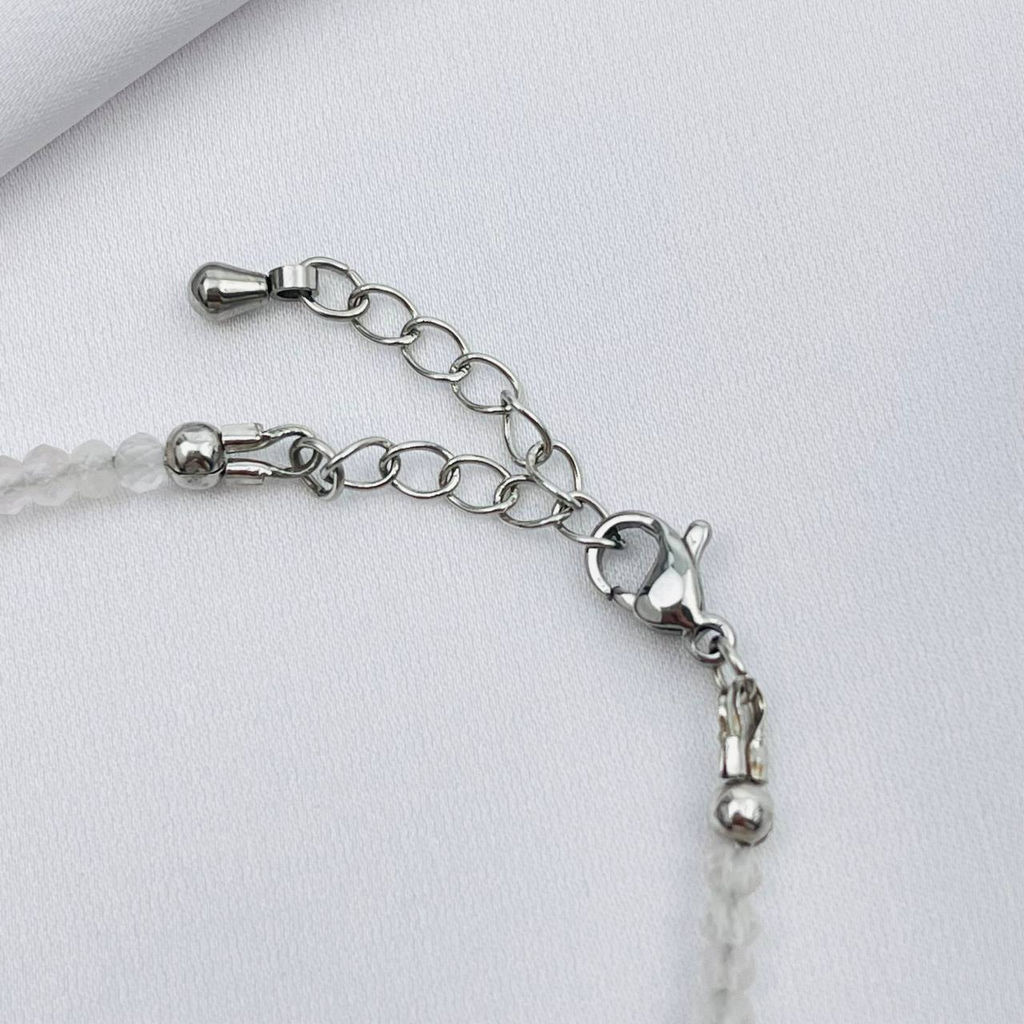 Чокер из Розового кварца и Амазонита 40 см +