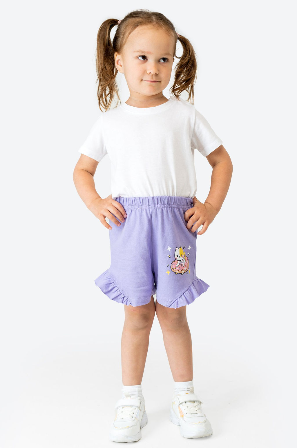 Хлопковые шорты для девочки Bonito  фото 15