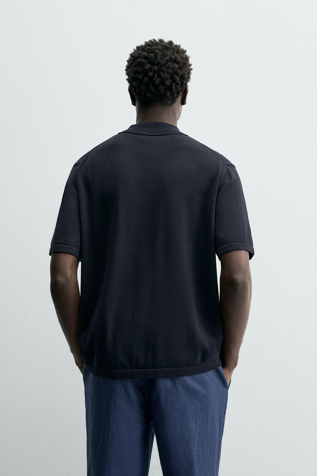 POLO PUNTO REGULAR FIT / Marino oscuro
