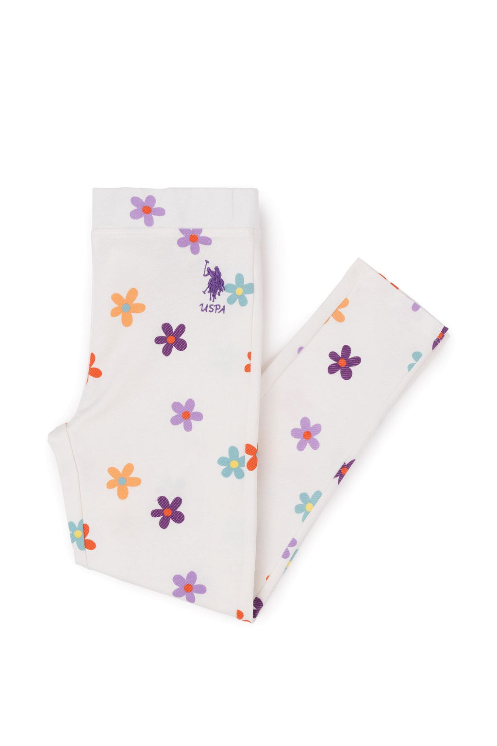 Спортивные штаны цвета экрю для девочек - U.s. polo assn фото 2