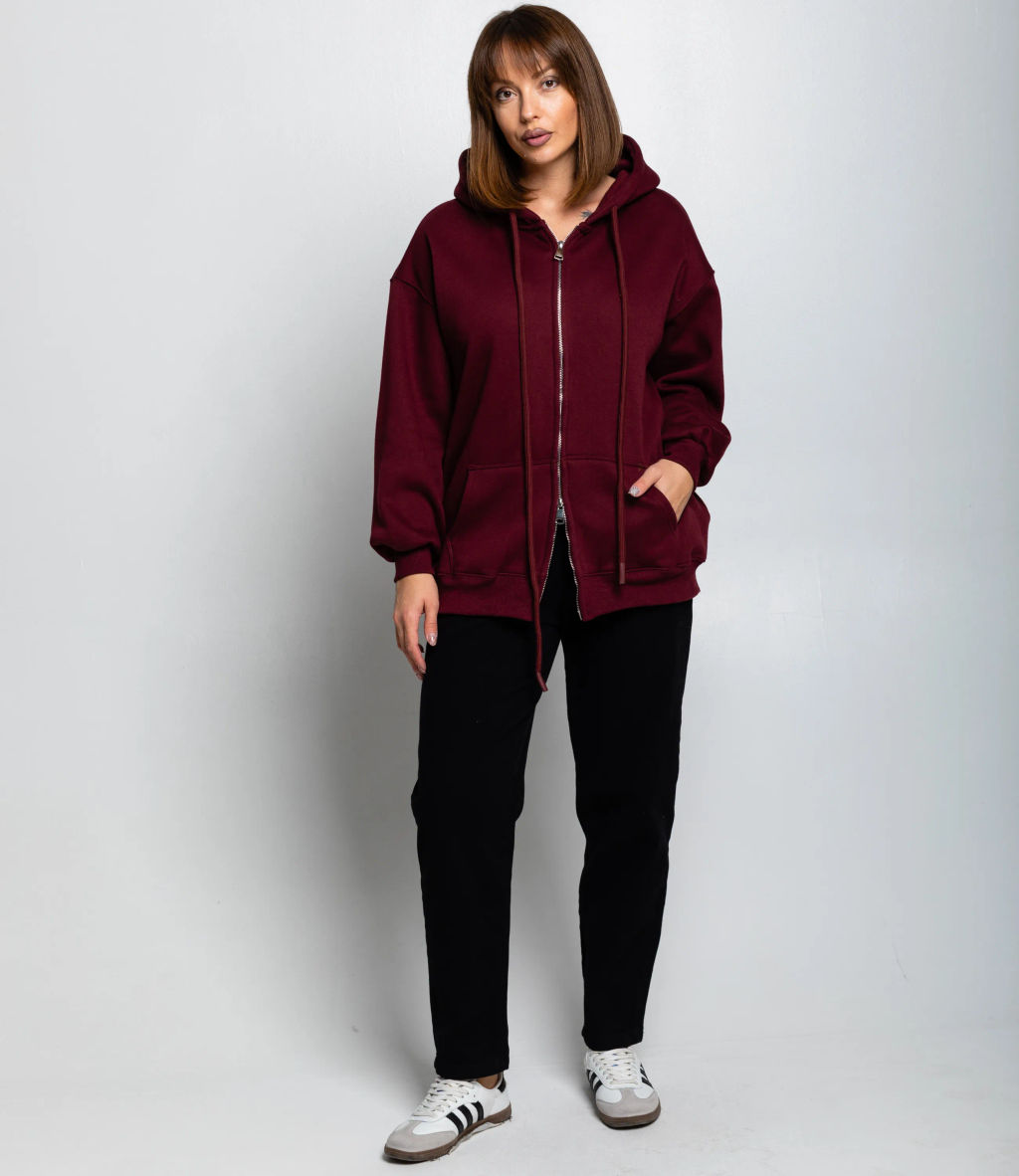 Толстовка #КТ8813 (9), бордовый - Dommod фото 4