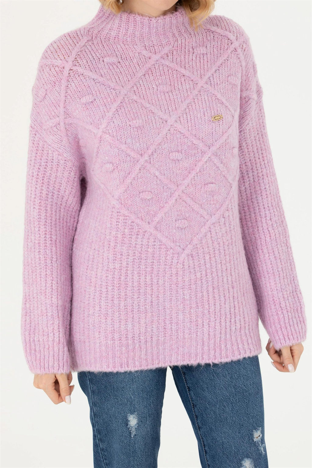 Женская розовая водолазка - U.s. polo assn фото 13