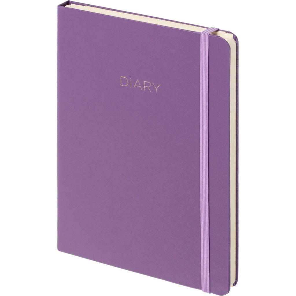 Ежедневник недатированный сиреневый, А5 136 л., Diary, ATTACHE  фото 2