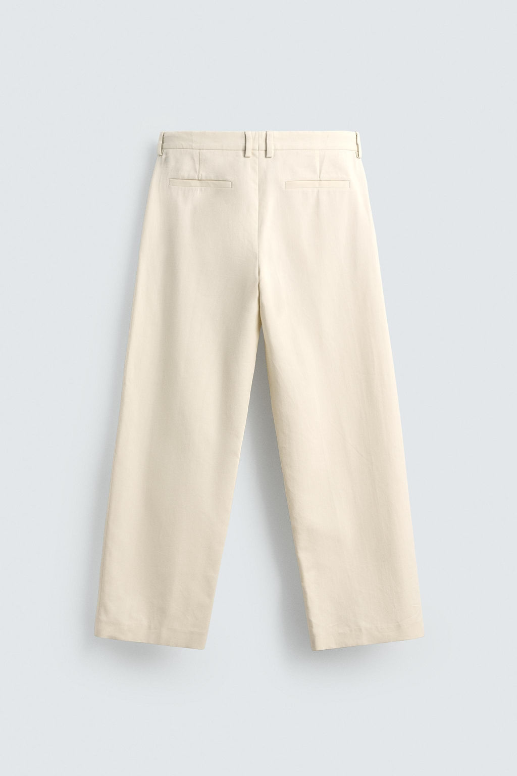 PANTAL?N STRAIGHT FIT PLIEGUES LIMITED EDITION / Blanco roto - Zara фото 7