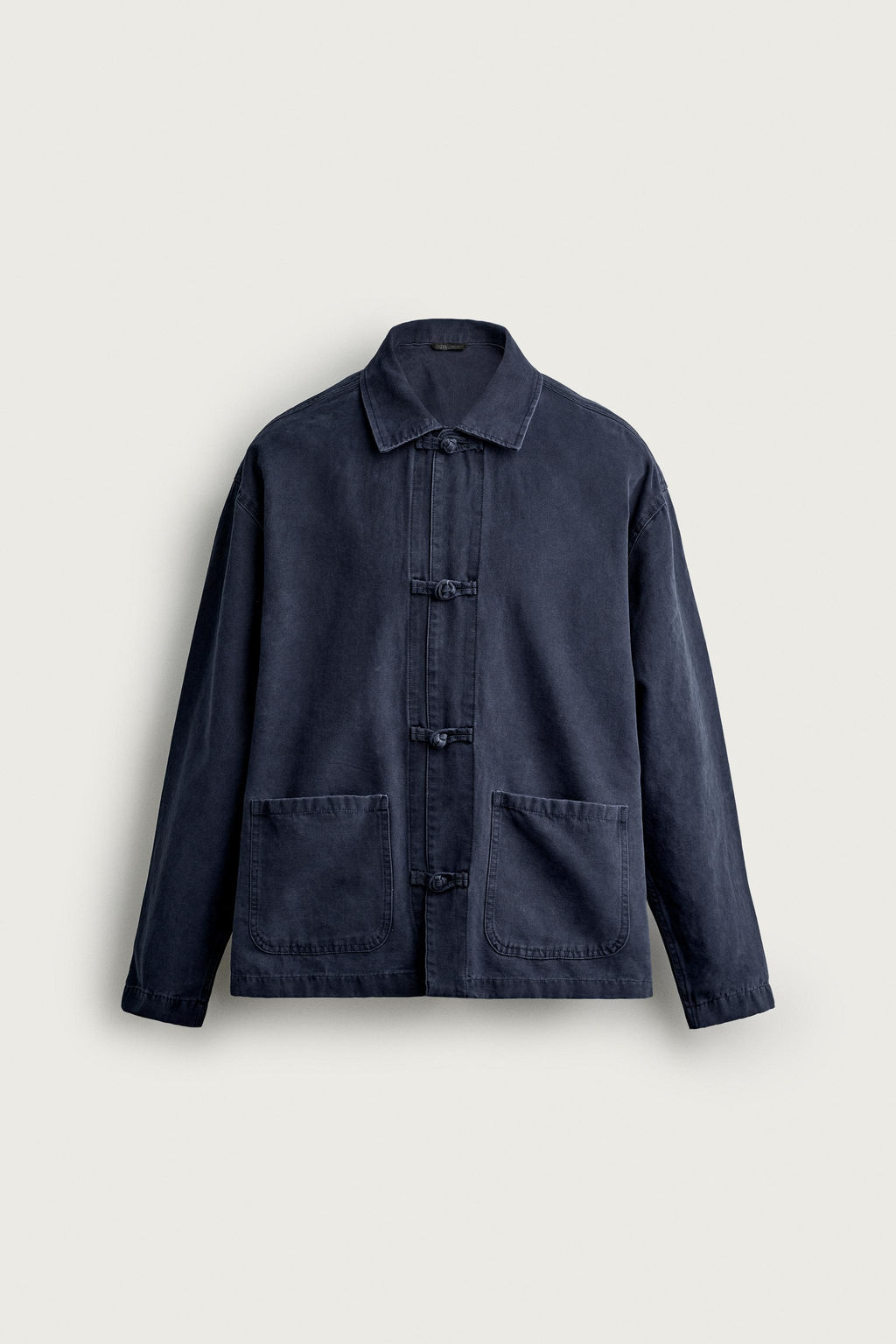 SOBRECAMISA REGULAR FIT ALAMARES NUDO / Marino - Zara фото 7