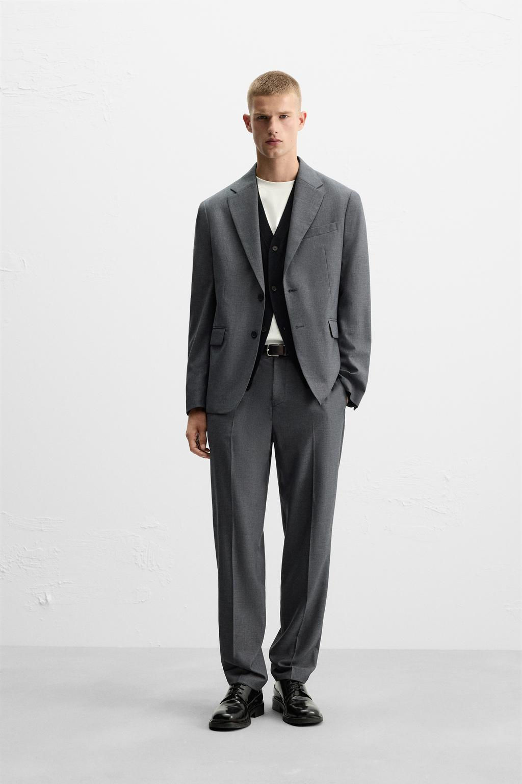 HOUNDSTOOTH SUIT TROUSERS