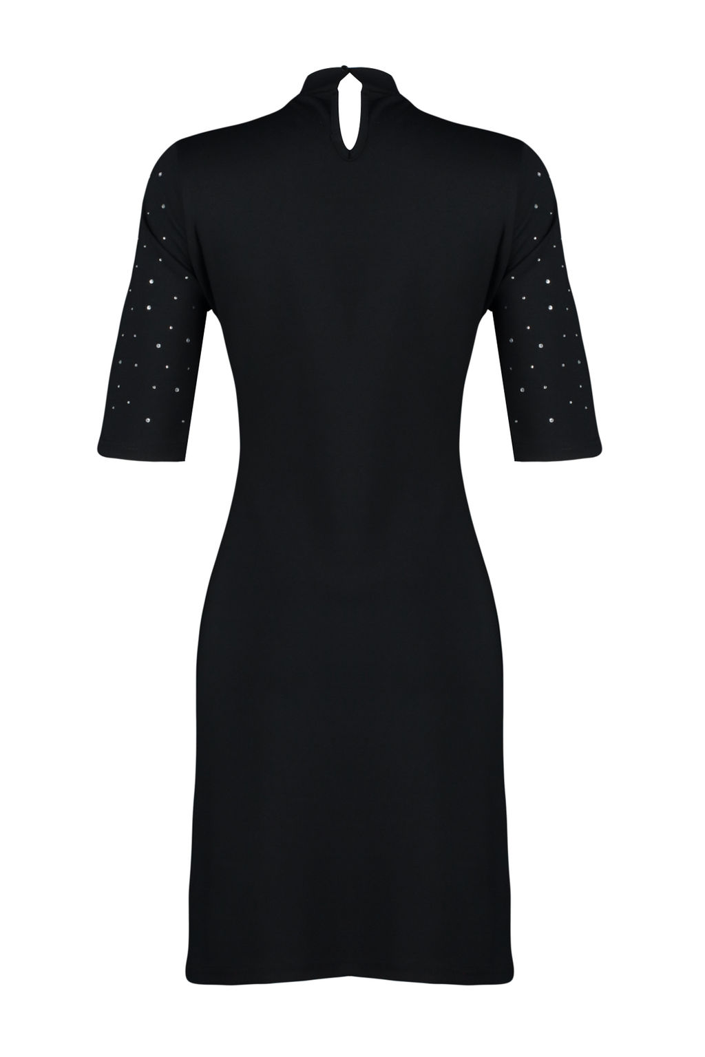 TRENDYOLMILLA Siyah Tas Detayl? Skater/Belden Ac?lan K?sa Kollu Mini Orme Kalem Elbise TWOAW24EL00395  фото 6