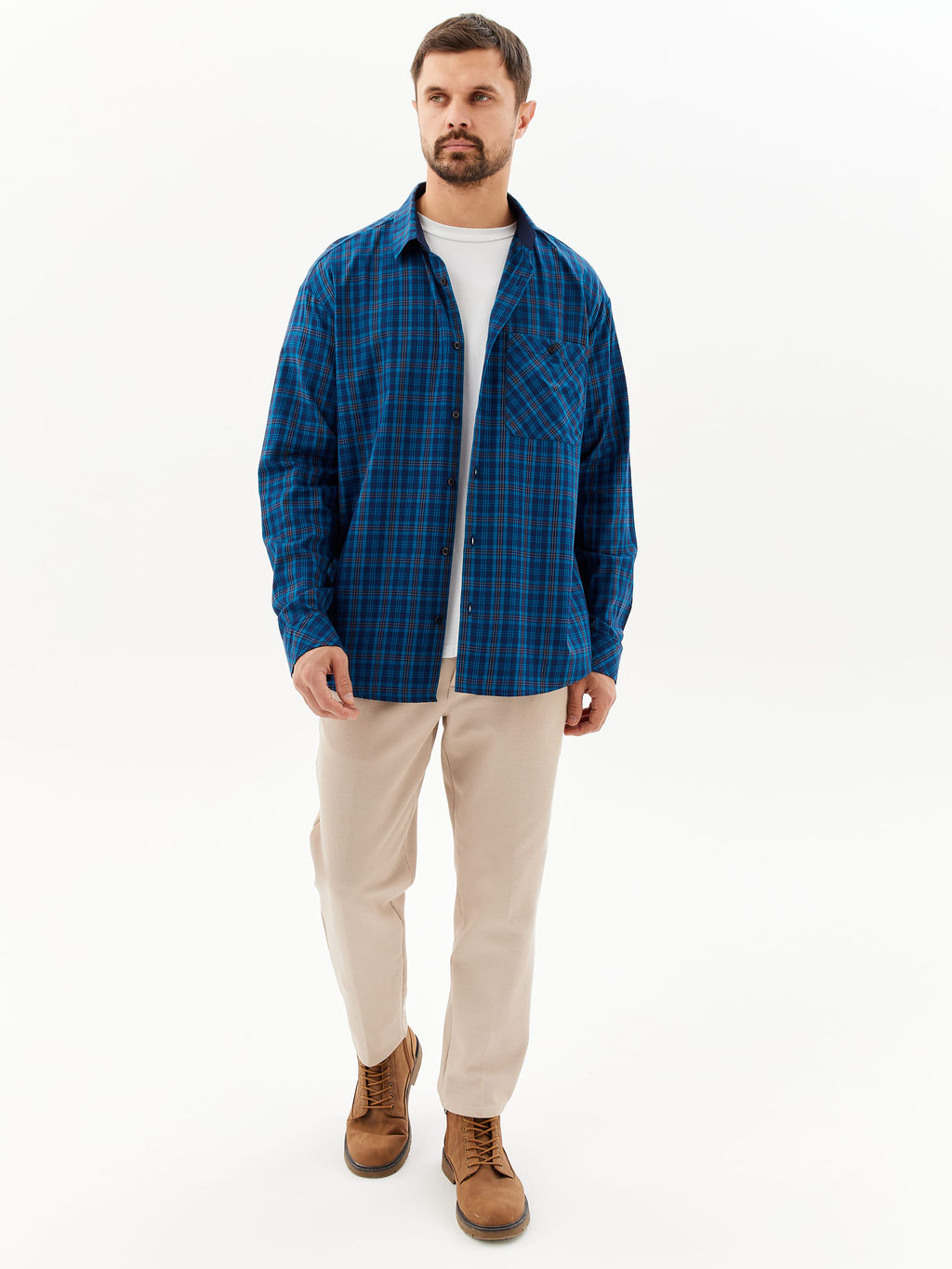 Сорочка мужская длинный рукав GREG S225/211/2008/1