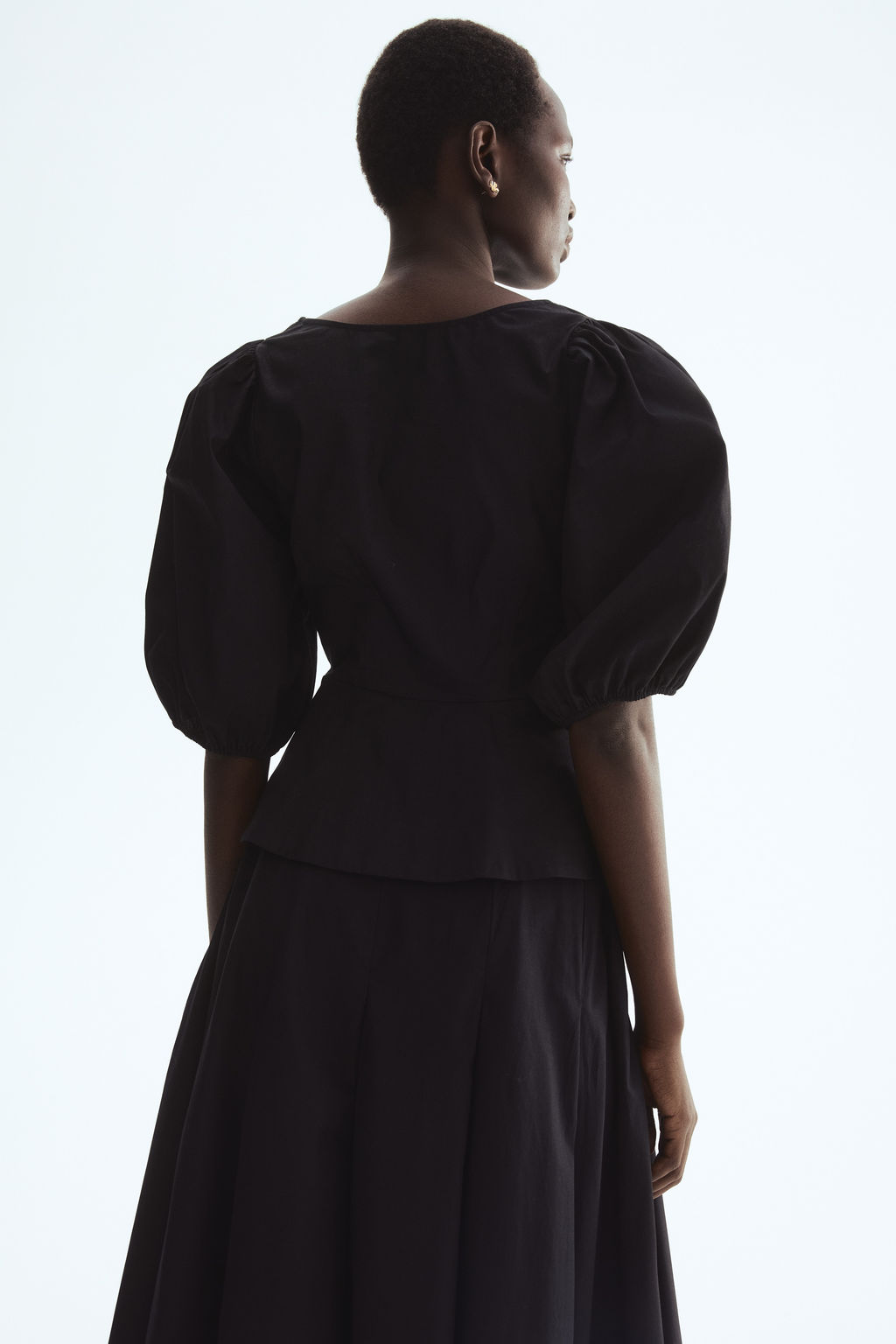 Blusa de algod?n con peplum - H&m фото 3