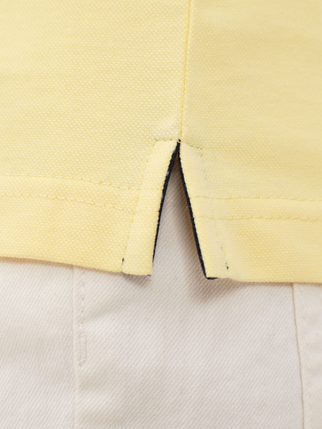 Джемпер мужской с воротником поло короткий рукав GREG G144-PO1246T-SA0048 (лимон)