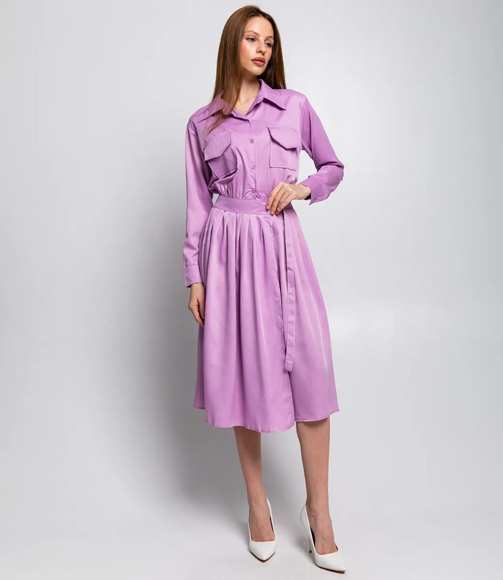 Платье #КТ8517, сиреневый