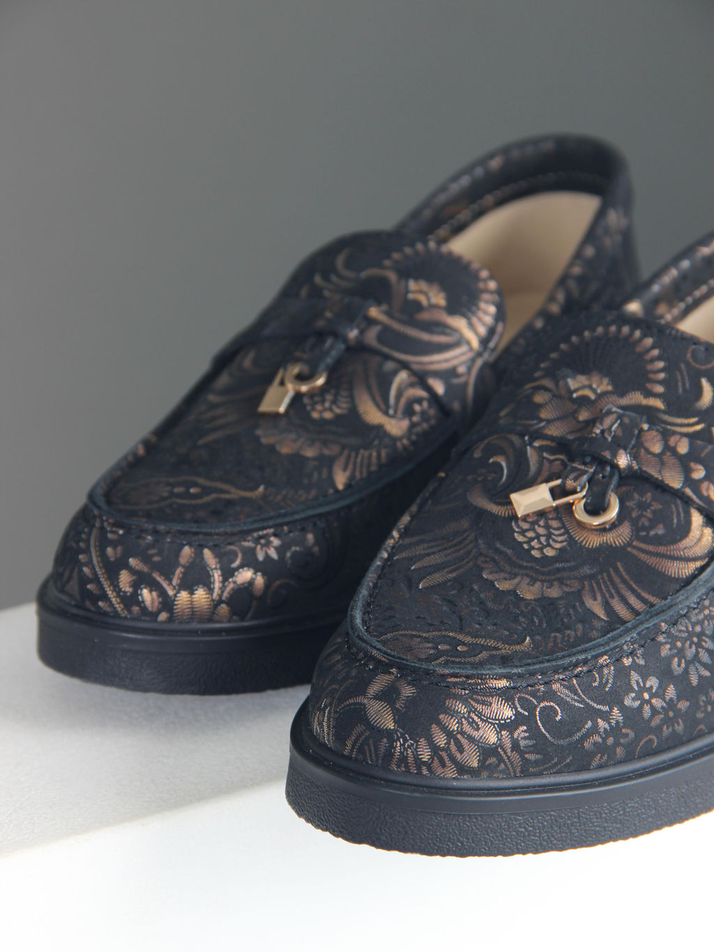 Лоферы лоферы EDART 170.2699bl. Черный грация  фото 2