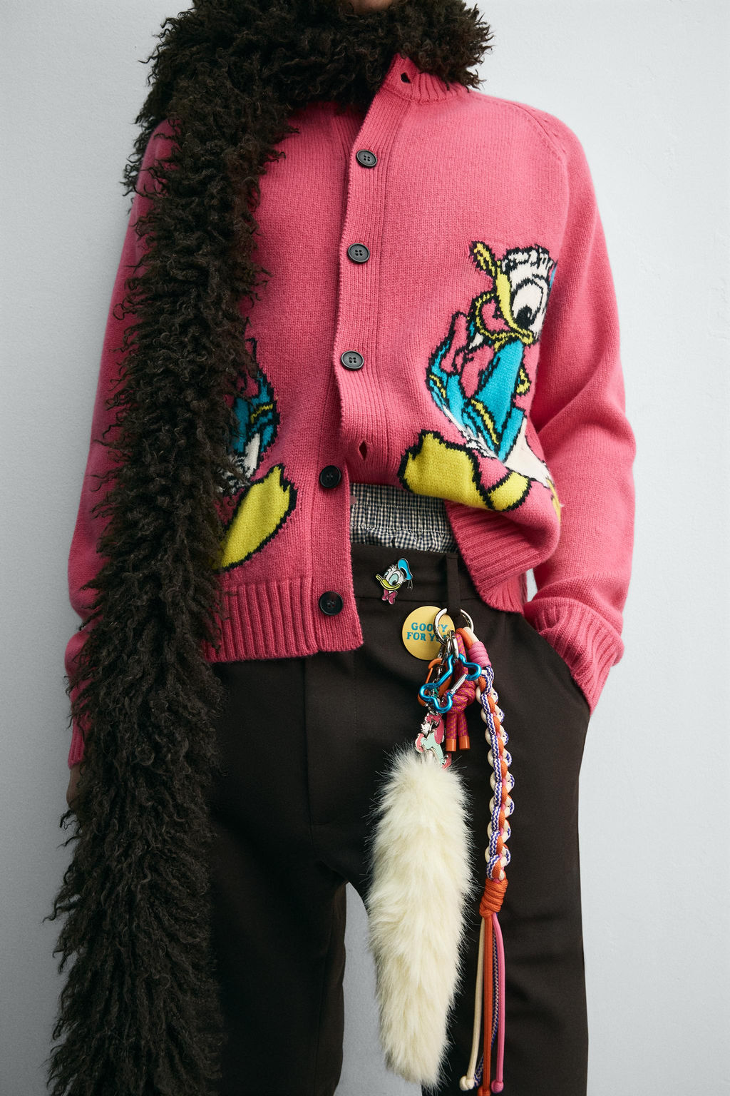 DONALD DUCK WOOL CARDIGAN HARRY LAMBERT FOR ZARA X DISNEY  фото 6