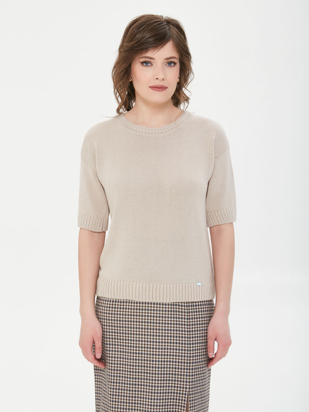 Блузка вязаная