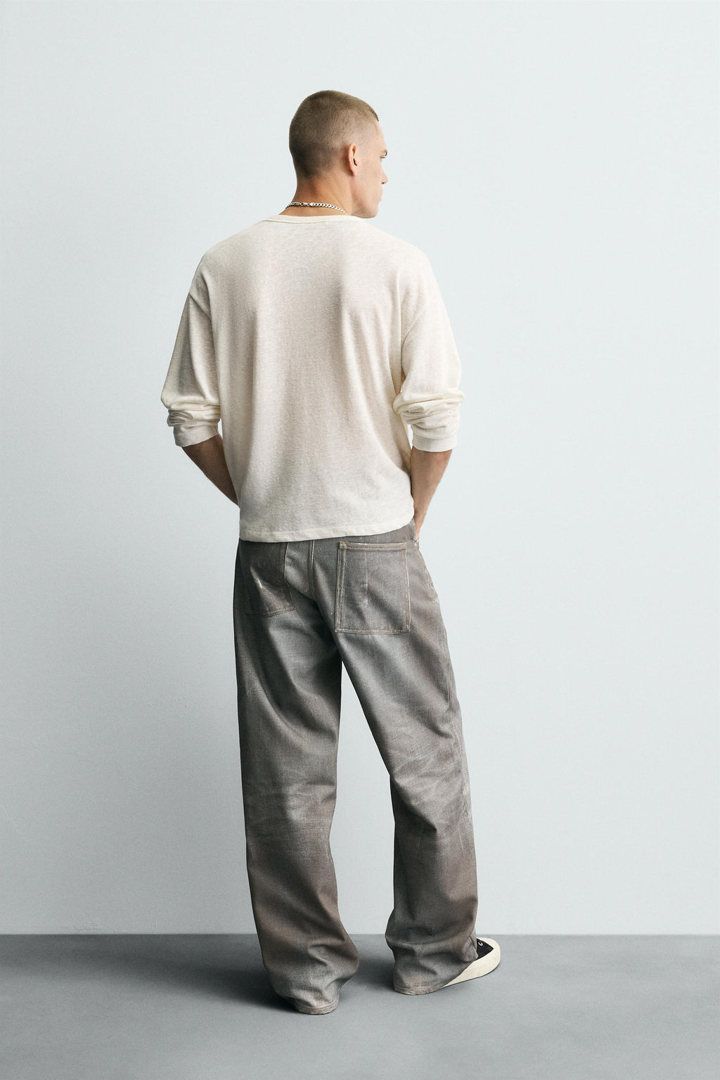 PRINTED BAGGY FIT JEANS - Zara фото 3