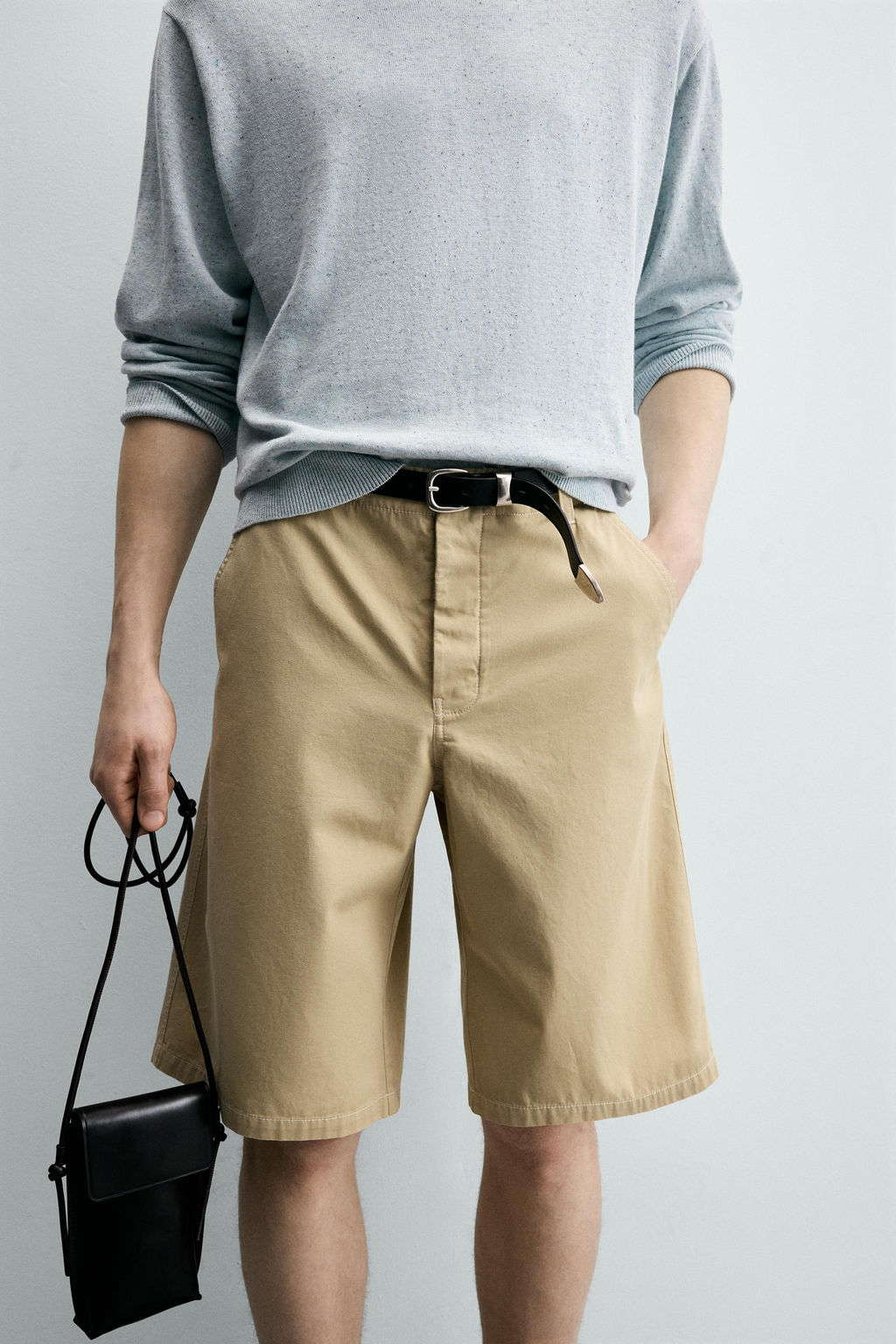BERMUDA LAVADA RELAXED FIT / Amarillo claro - Zara фото 5
