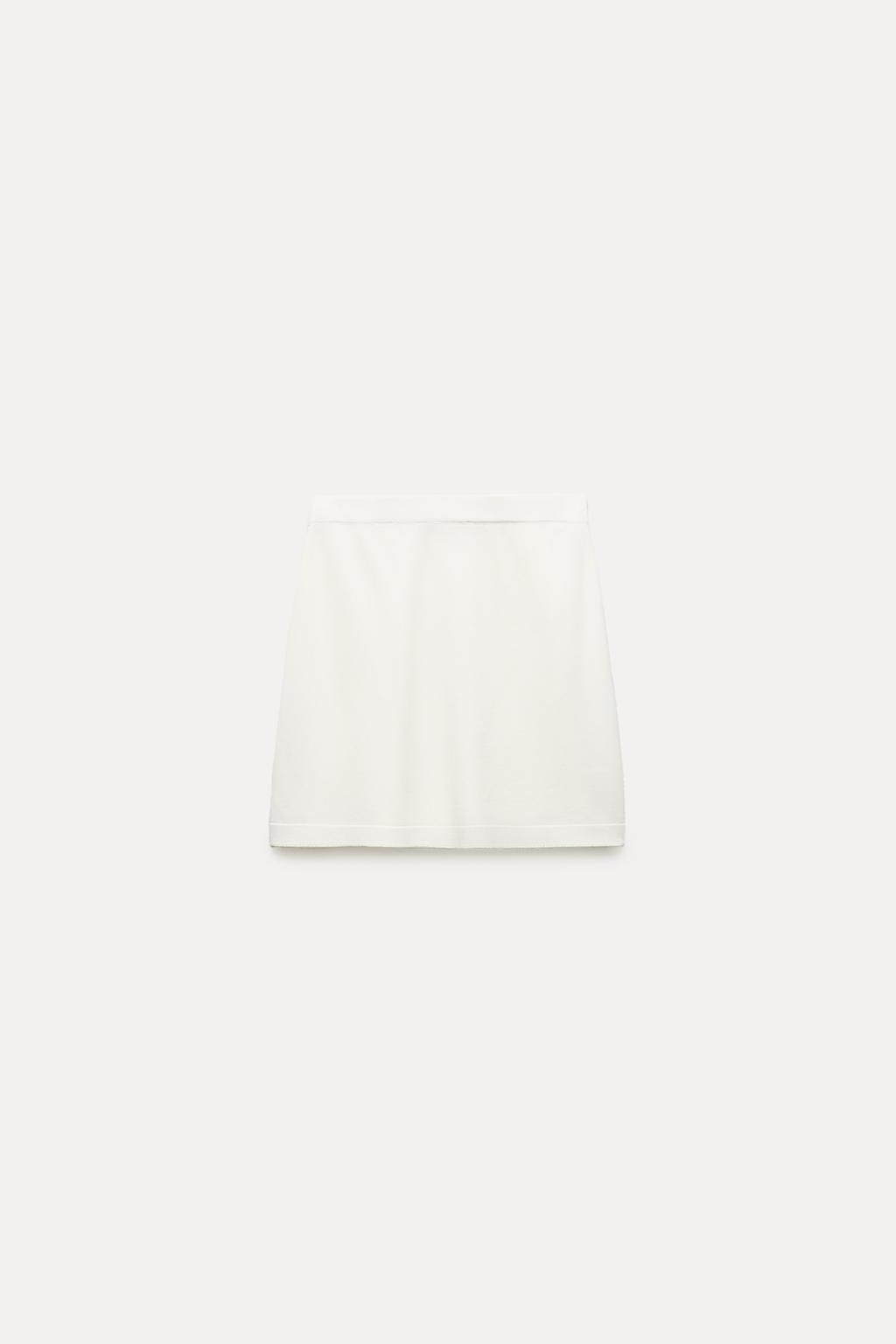 BASIC PLAIN KNIT SKIRT - Zara фото 4
