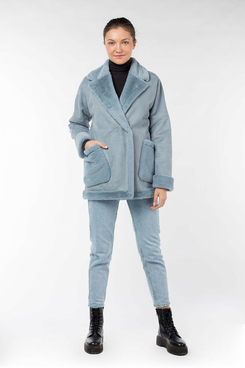 02-2954 Дубленка женская - El podio фото 2