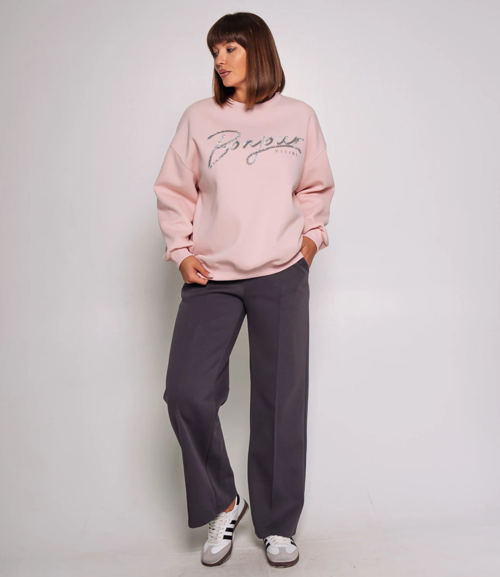 Свитшот #КТ2030 (1), пудровый