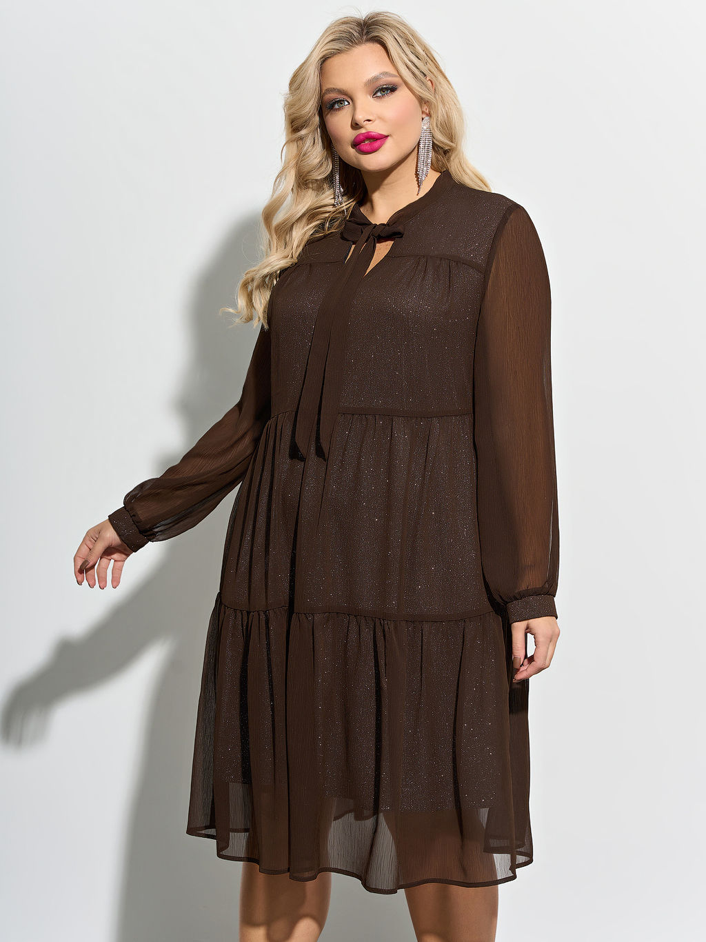 Платье 0060-2а шоколад - Aquarell фото 6