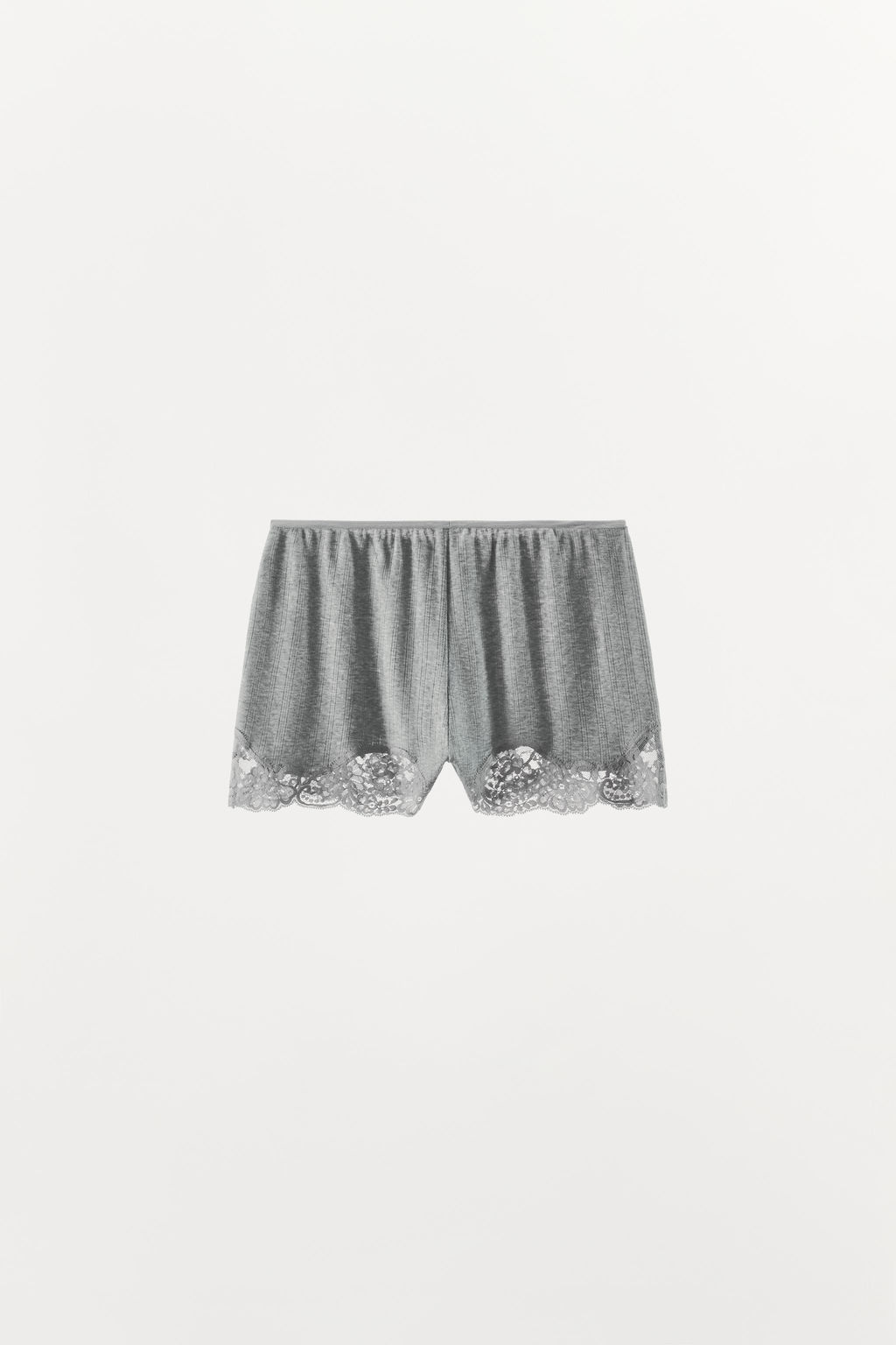 SHORTS POINTELLE ENCAJE / Gris vigor? - Zara фото 9