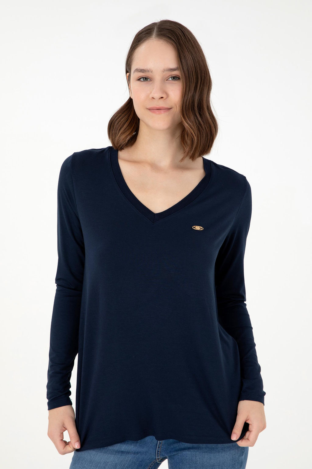 Женский темно-синий свитшот Неожиданная скидка в корзине - U.s. polo assn фото 10