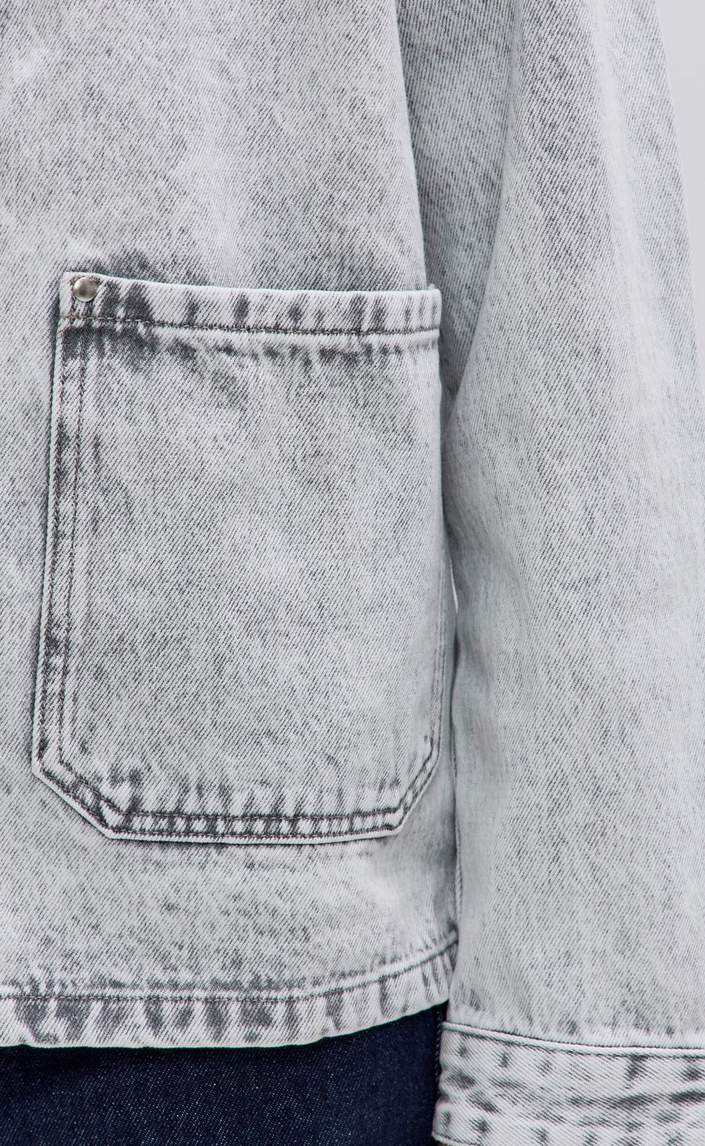 Куртка джинсовая Fine Joyce F612-1259 серый хлопок фото 5