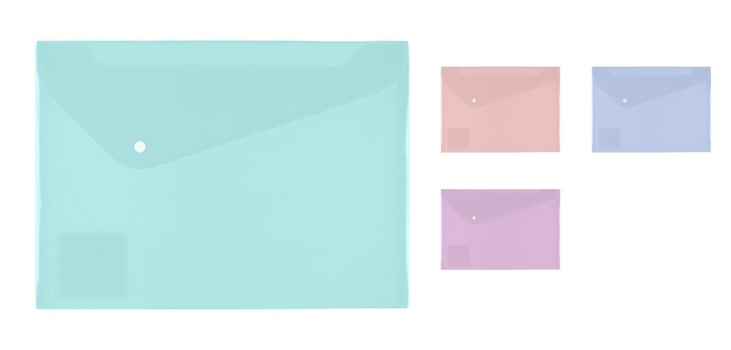 Expert Complete Trend Pastel Pastel Папка-конверт с кнопкой A5 180 мкм диагональ 10 шт. лиловый EC21017217