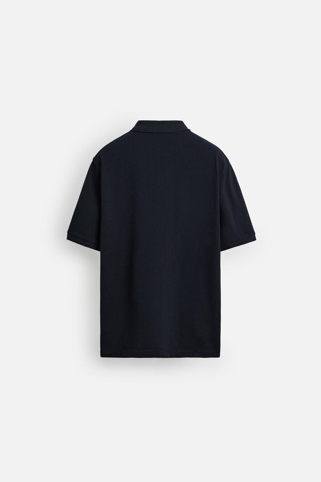 WASHED TEXTURED PIQUE POLO SHIRT - Zara фото 22