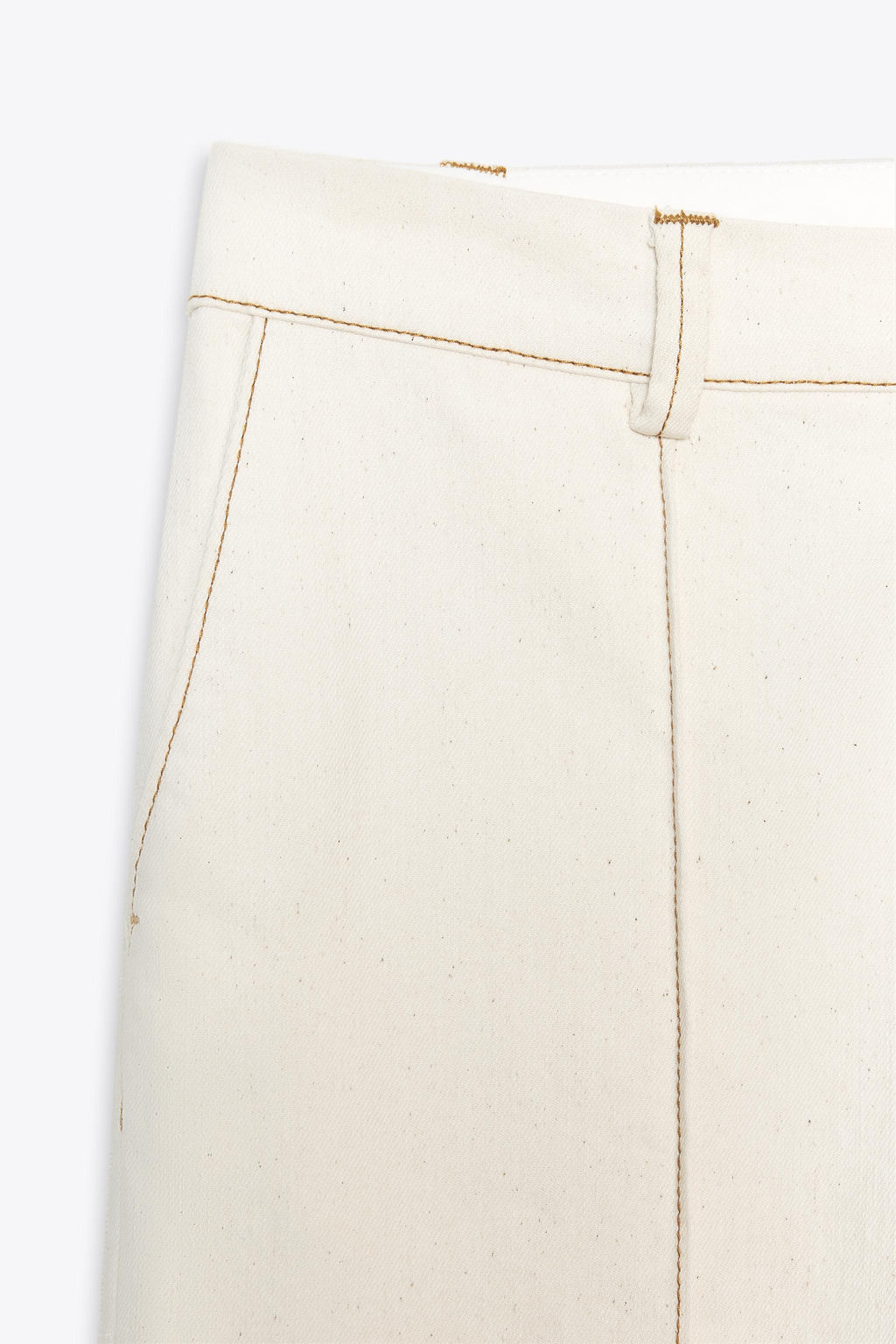 STITCHED BOOTCUT TROUSERS