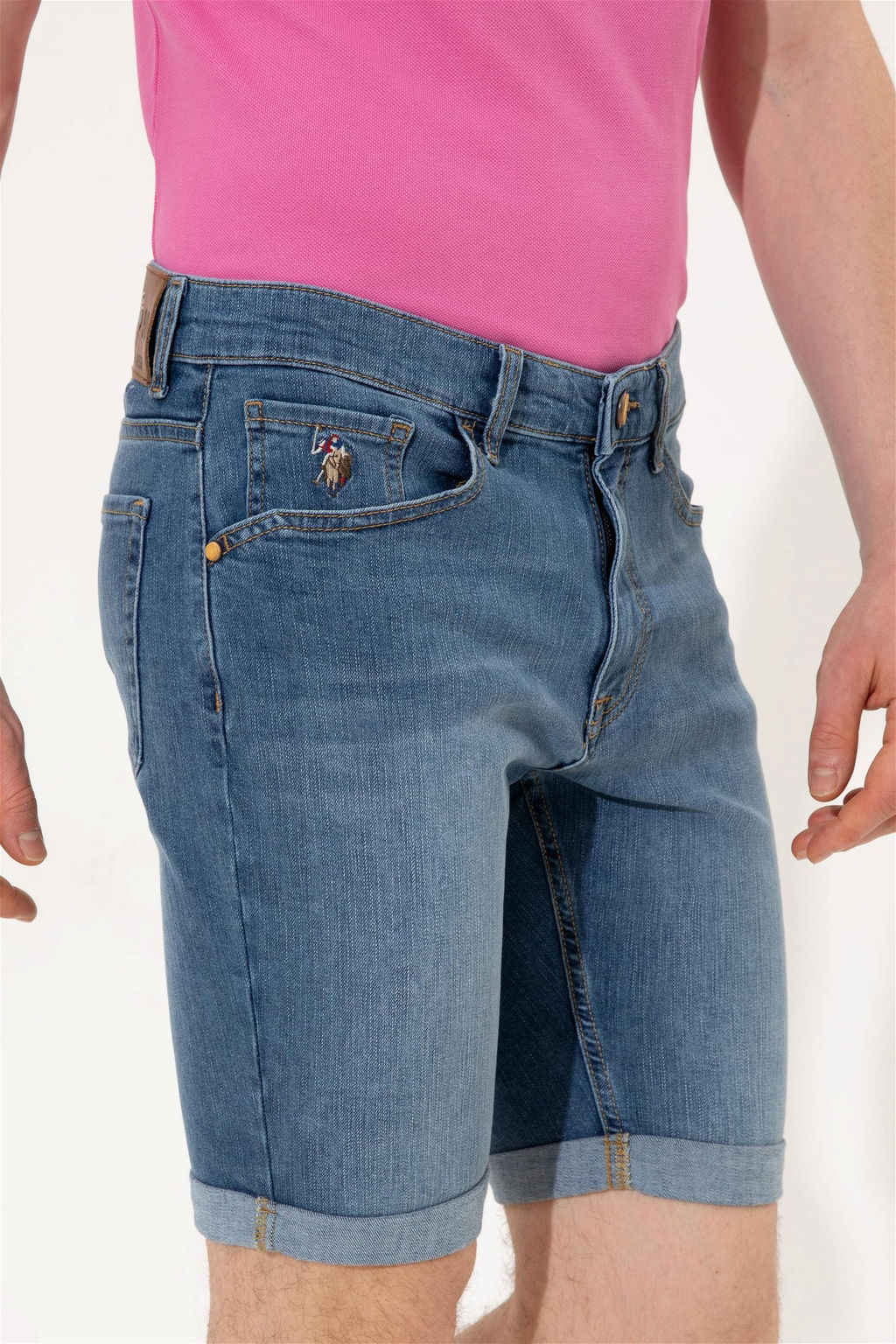 Мужские синие джинсовые шорты Неожиданная скидка в корзине - U.s. polo assn фото 5